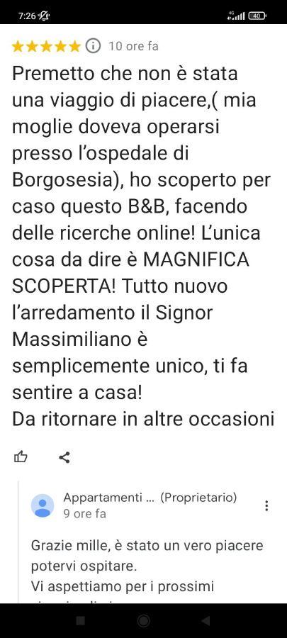 Appartamenti Del Borgo Borgosesia Zewnętrze zdjęcie